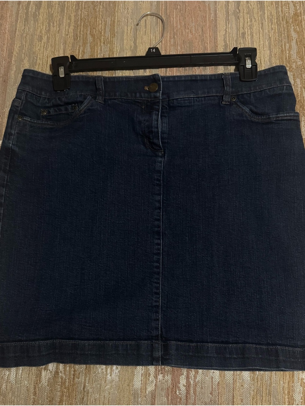 Jones New York Dark Blue Denim Skirt